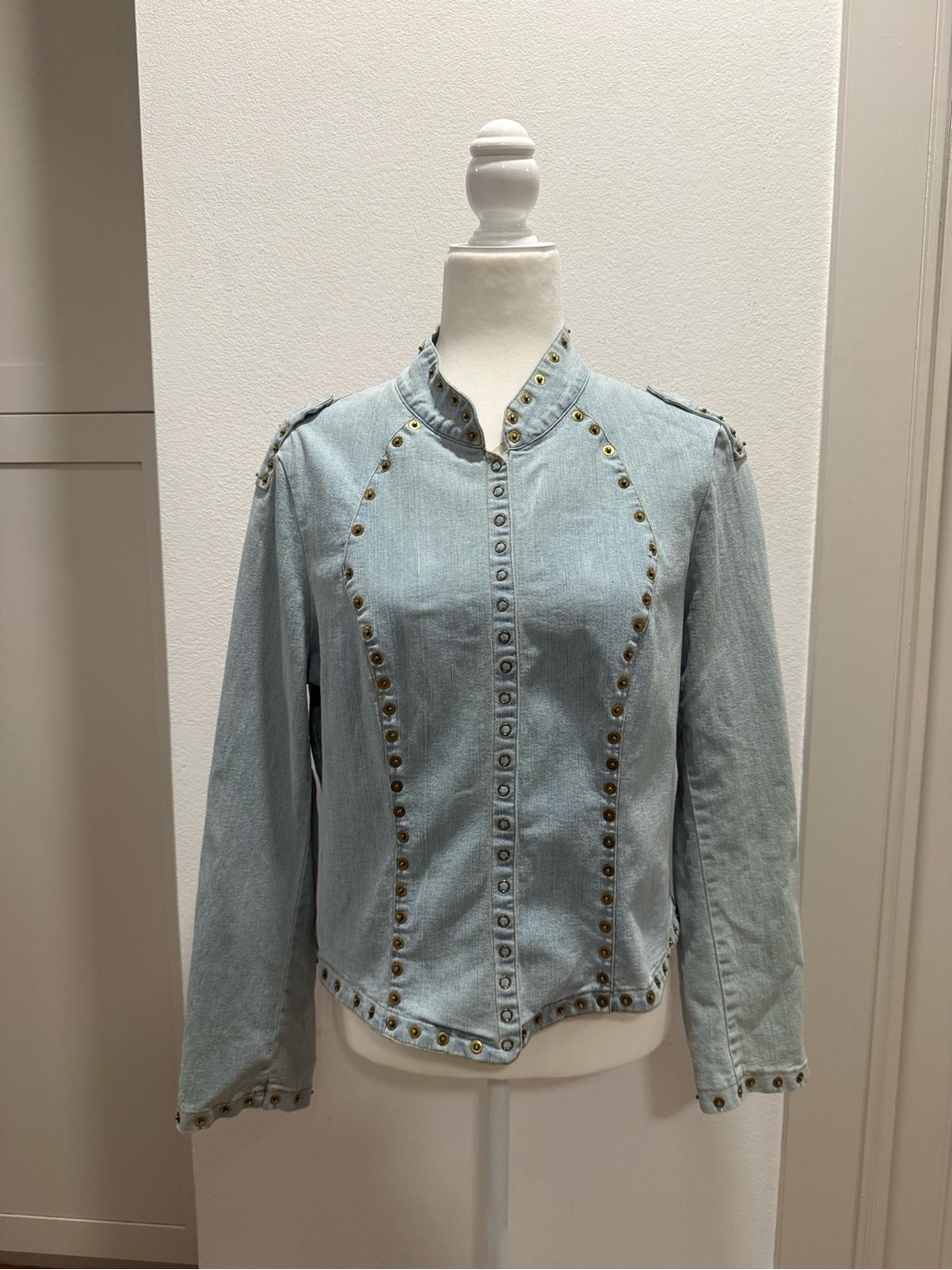 Christine Philippe Studio Y2K Studded Denim Jacket 12